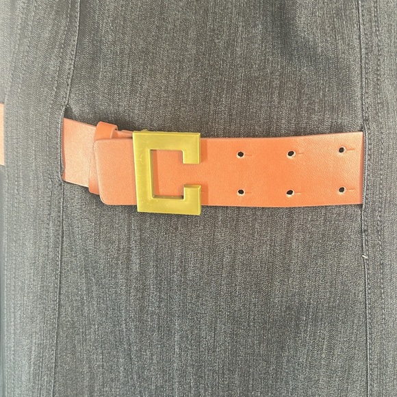 Chaps Denim Sheath Dress Knee Length Crewneck Sleeveless Belted Black Size 6 - Picture 3 of 9